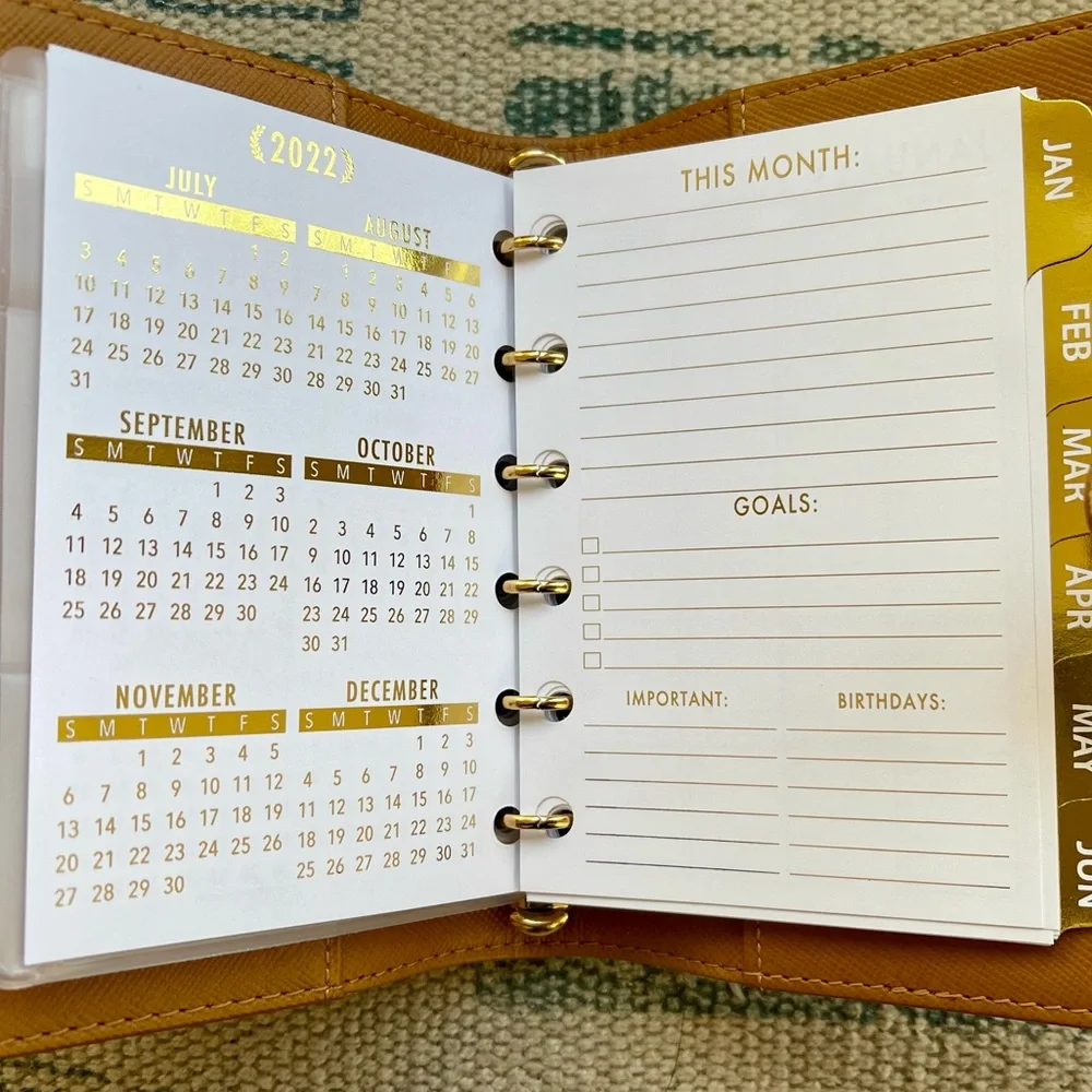 2026⚜️FITS Louis Vuitton 6 RING Agenda: PM MM GM Calendar + PEN & PAPER
